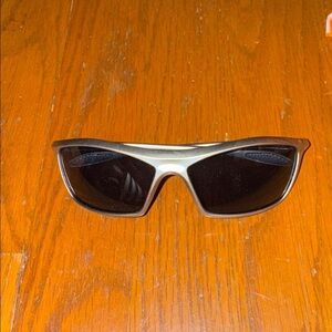 Stylish silver athletic SKIMS Kim kardashian  Sunglasses futuristic